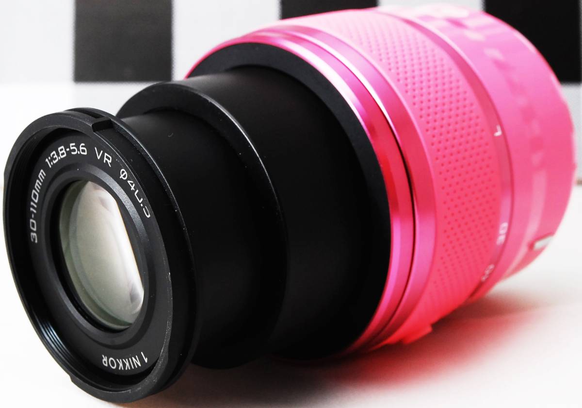 ☆超極上級＆レアピンク☆ニコン Nikon 1 30-110mm VR 手振れ補正機能