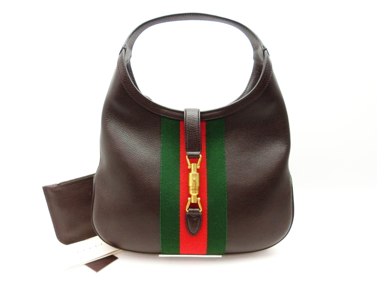 美品 GUCCI シマレザー GG ボディバッグ シェリーライン グッチ ◇N16733 GUCCI グッチ ニュージャッキー シェリーライン ショルダー