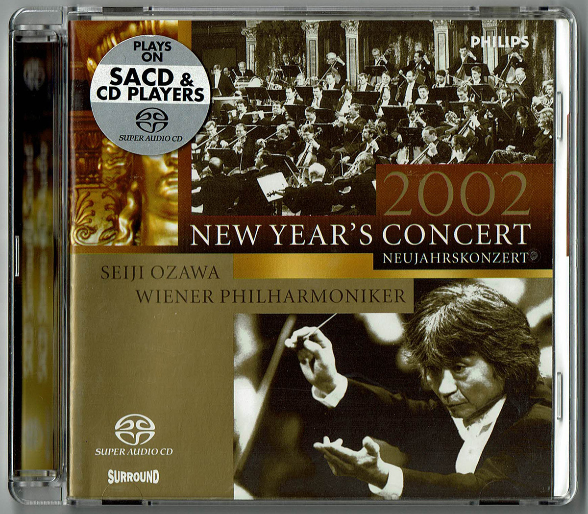 独Philips 470 615-2 小澤征爾、ウィーン・フィルハーモニー管弦楽団、ニューイヤーコンサート2002 SACD