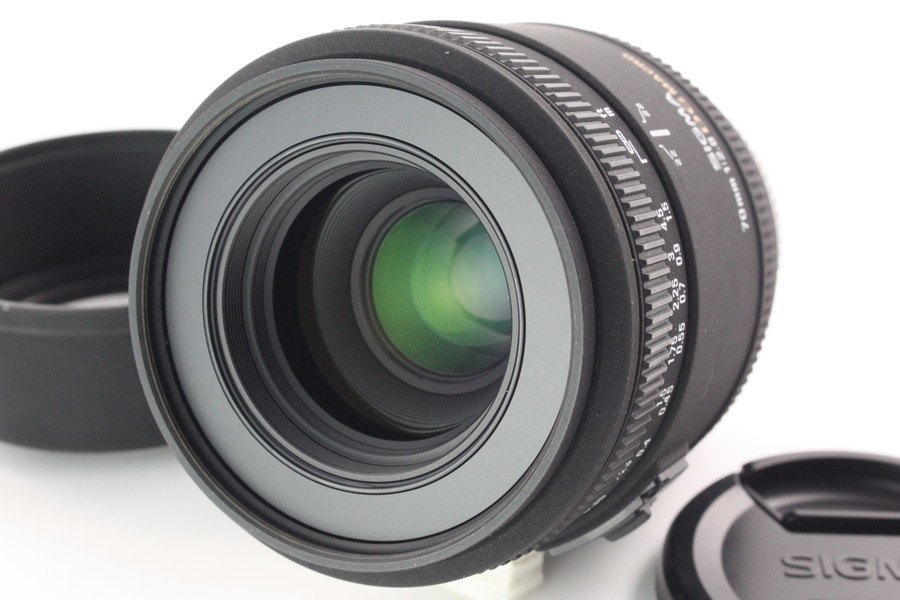 【 HORITA CAMERA 】 ★美麗品★ SIGMA 70mm F2.8 EX DG MACRO 10816643 SONY Minolta Aマウント 単焦点 マクロ フルサイズ ケース 元箱_2