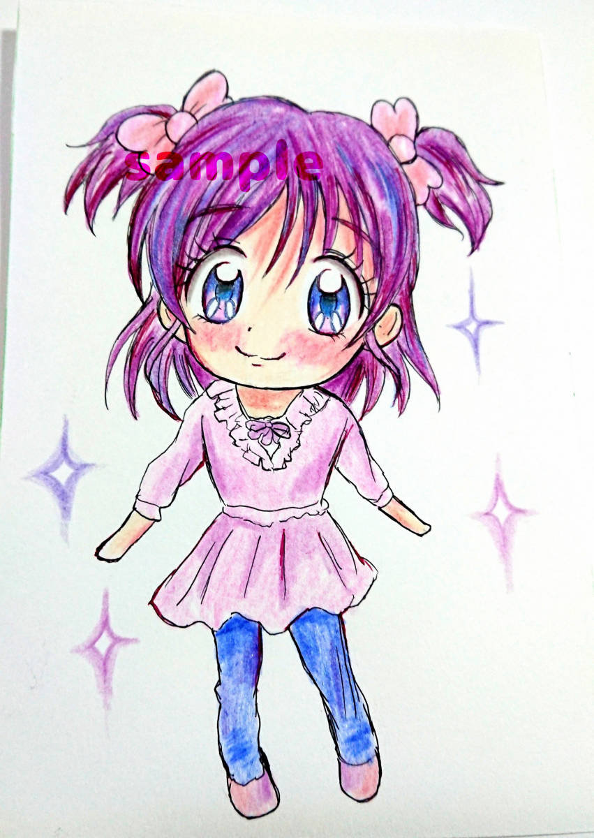 同人手描きイラスト Yes プリキュア5 Gogo 夢原のぞみ キュアドリーム 2枚セット ハガキ大サイズ 夏服 手描きイラスト 売買されたオークション情報 Yahooの商品情報をアーカイブ公開 オークファン Aucfan Com