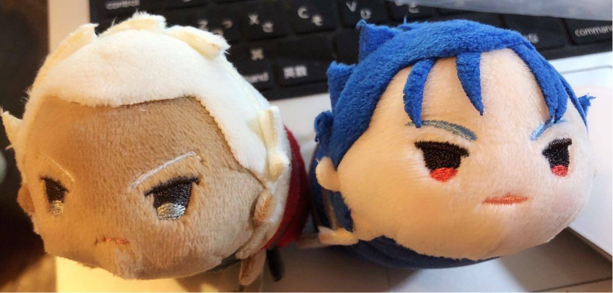 Fate/stay night アーチャー ランサー もちもちマスコット 2点 クリア