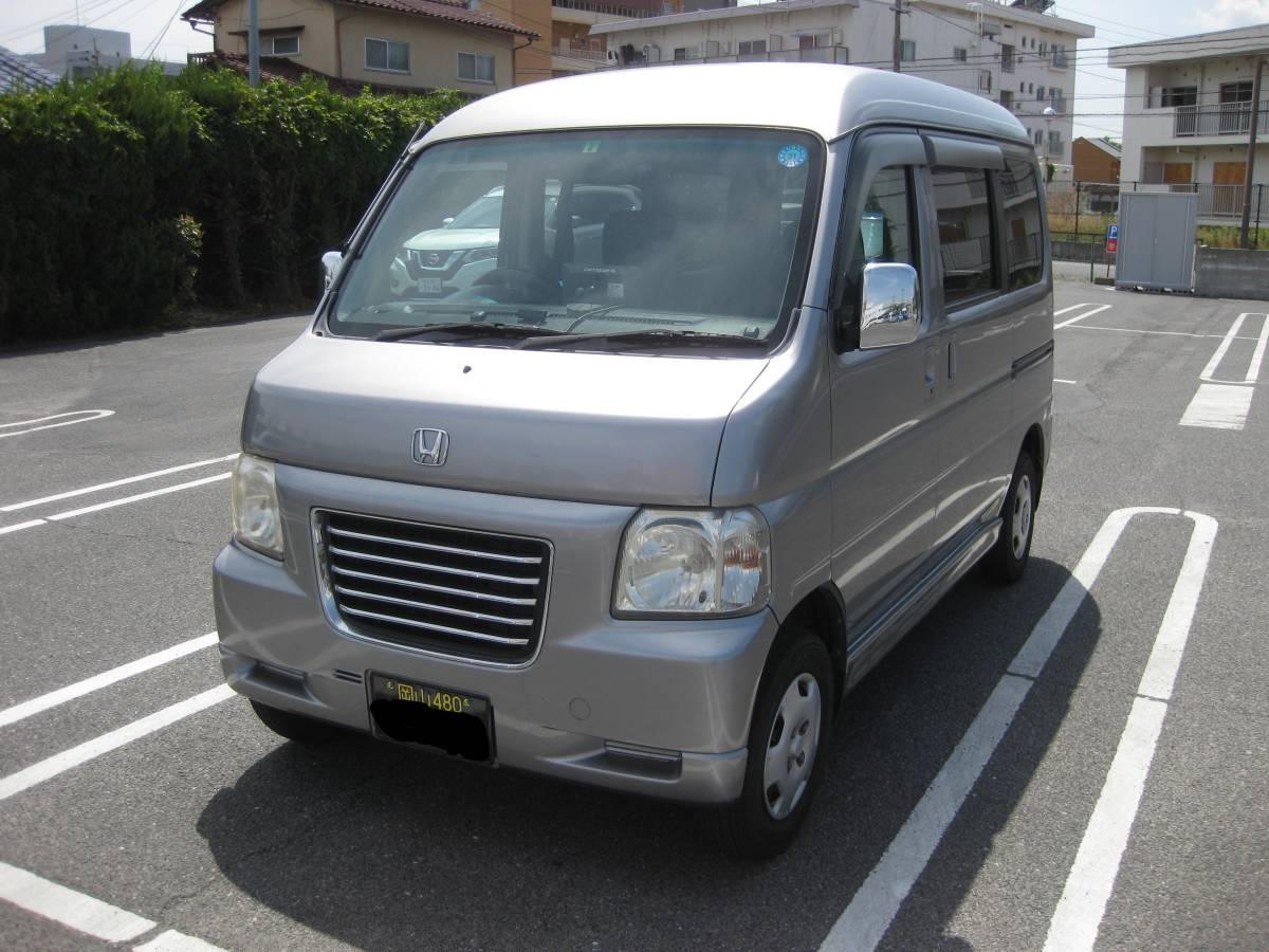 岡山】黒ナンバー貨物 ホンダ バモス ホビオM 5速 車検3年4月14日迄 
