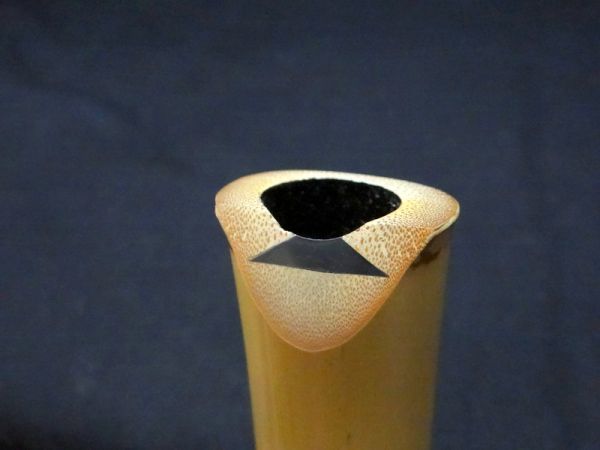 尺八 54.7㎝ 銘 竹治 1尺8寸 1.8尺 （D管）1ッ うぶ品 和楽器 在銘 尺