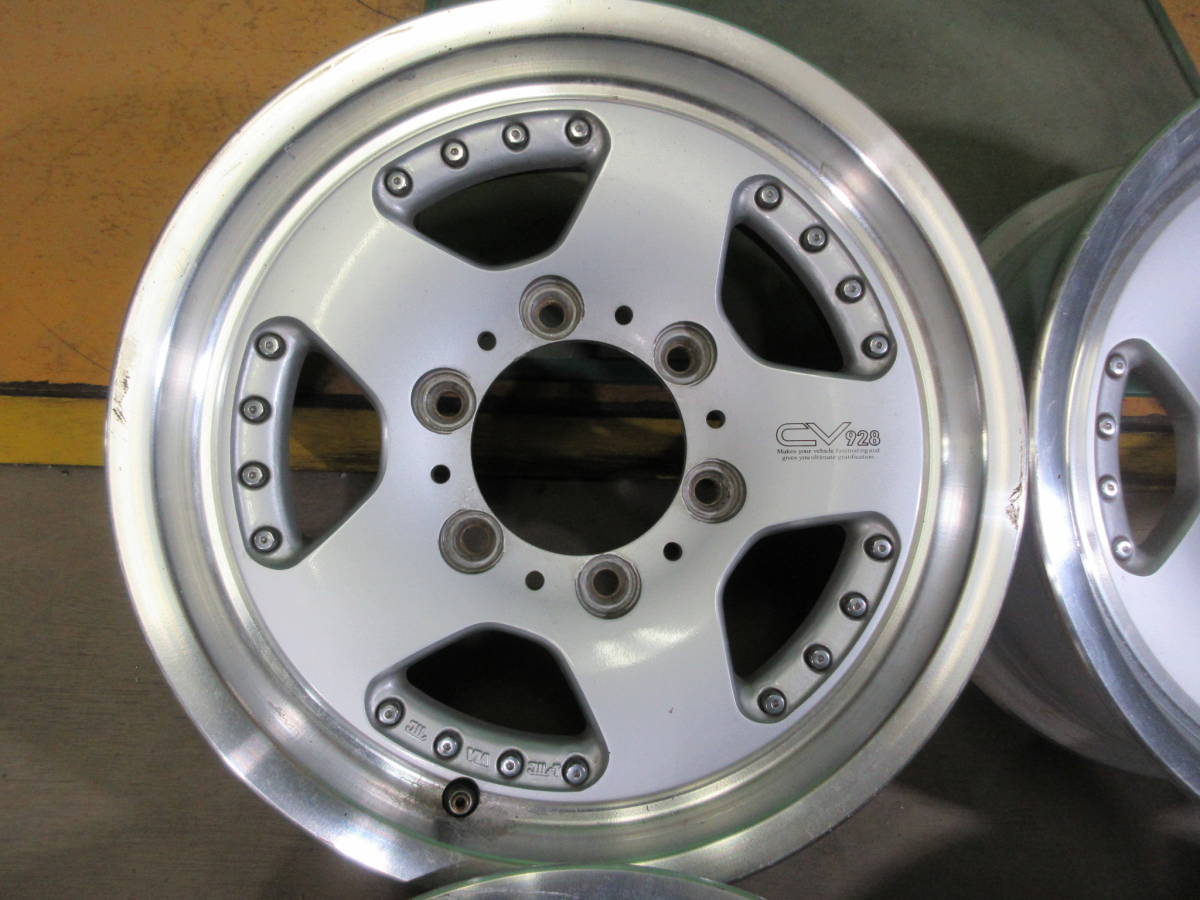CV928 アルミホイール 15×6JJ OFF25 6穴 PCD139.7 ハブ径107mm 4本 