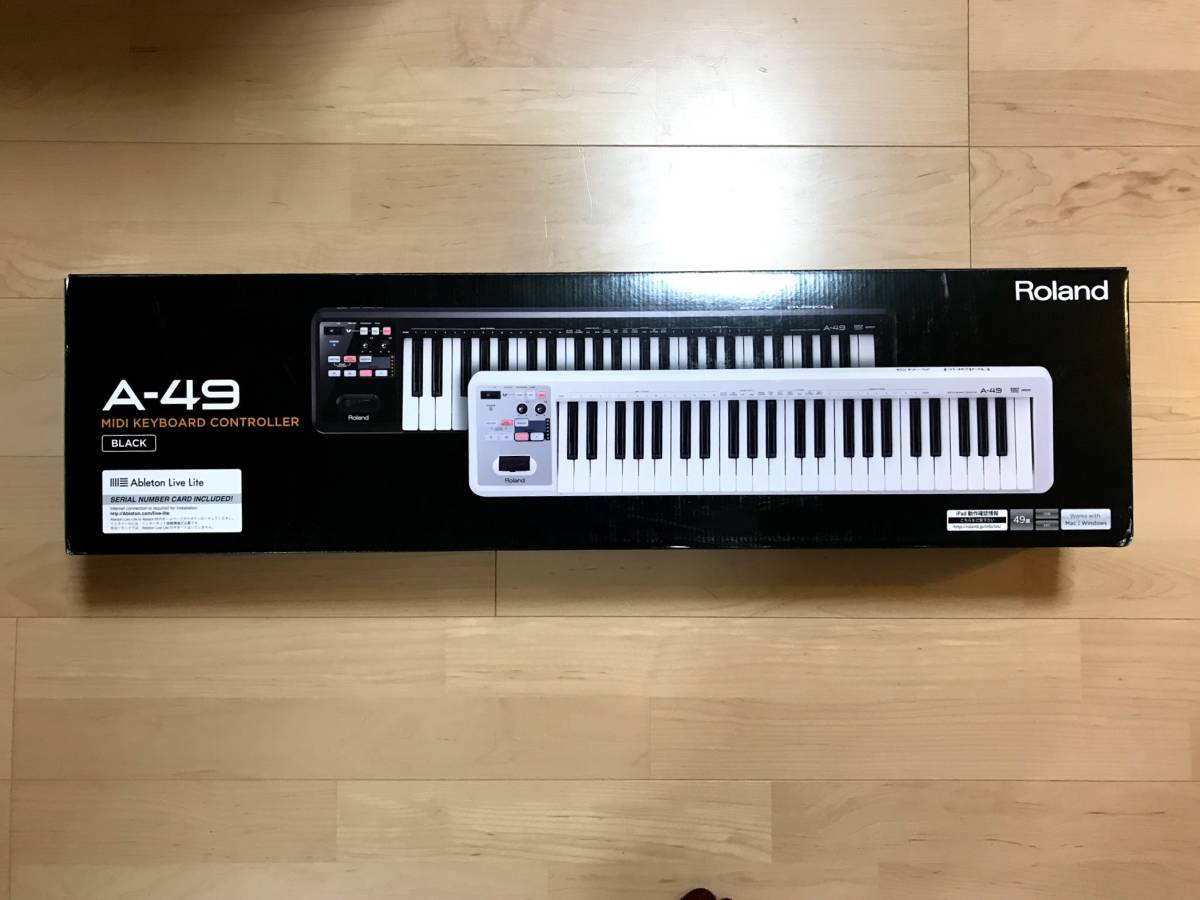 Roland ローランド MIDIキーボードコントローラー A-49-BK ブラック 49鍵