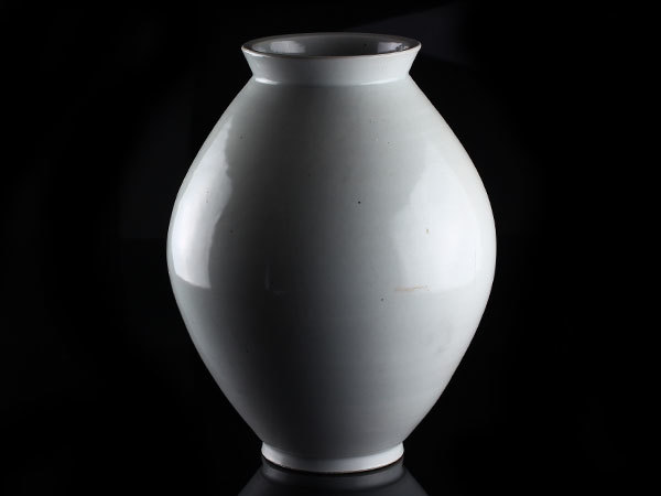 朝鮮美術 李朝 白磁 提灯壺 高さ34.3cm E2301 Yahoo!オークション