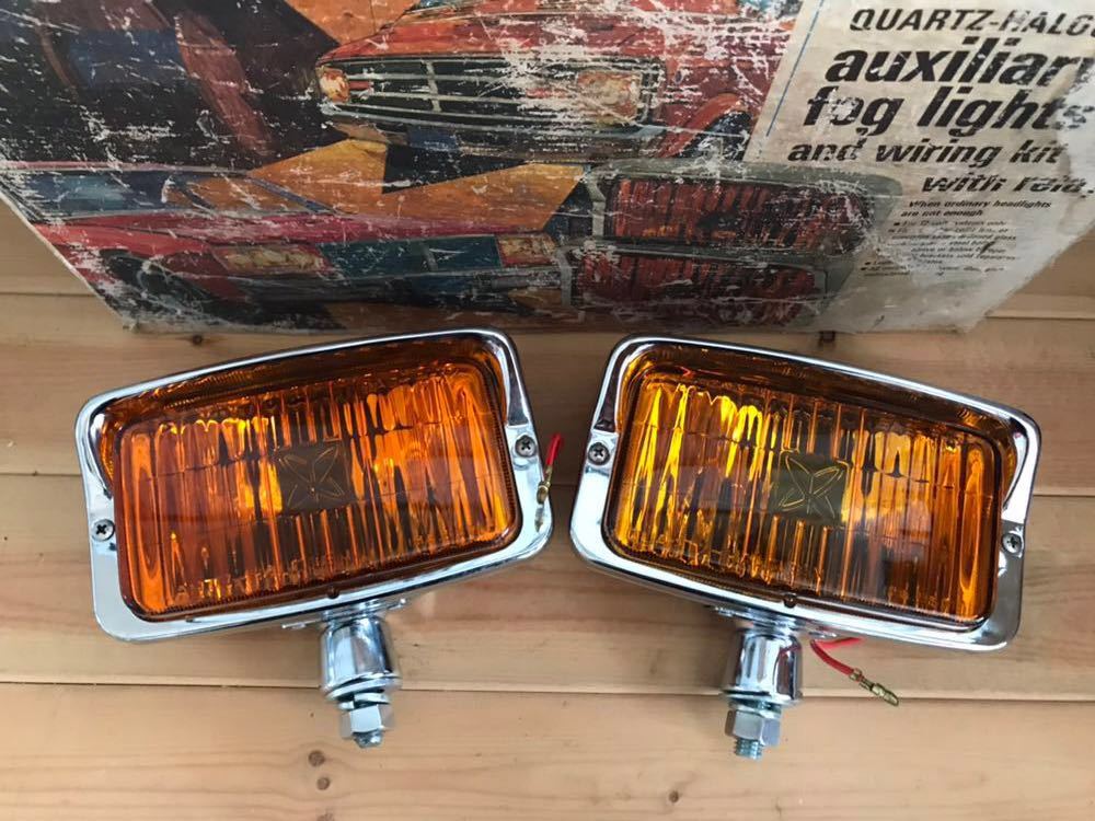 ハーレーライトアリスフォグランプ アリスヘッドライト 当時物Pan角型