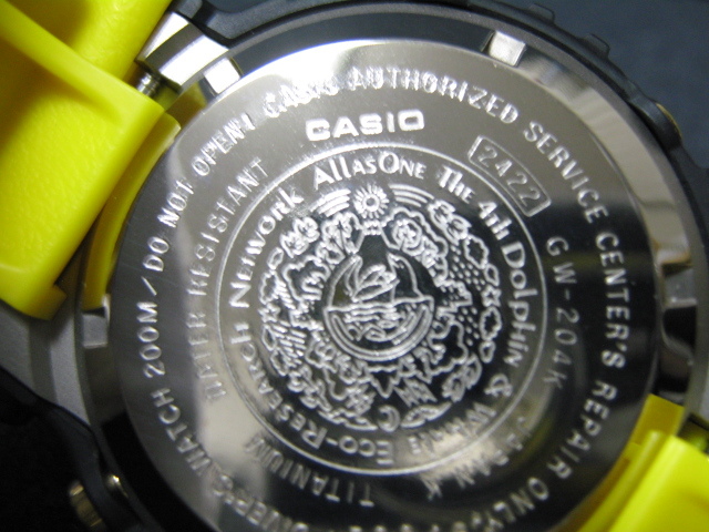 G-SHOCK]GW-204K-9JR FROGMAN イルクジ (黒/黄)中古美品(本体・ベゼル