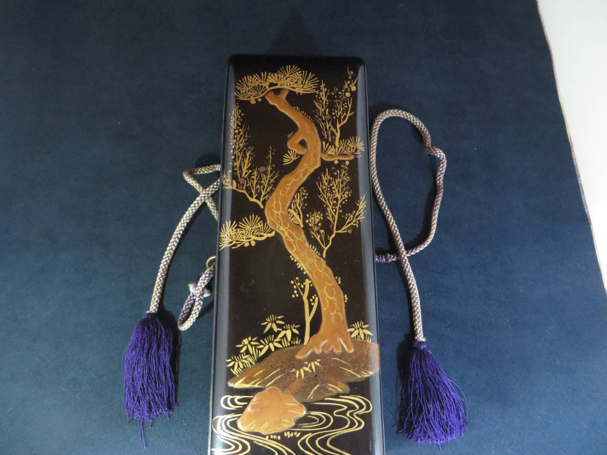 金蒔絵 硯箱 文箱 菖蒲柄 松・梅・菖蒲金蒔絵文箱 ご覧頂きありがとうございます 【公式通販】