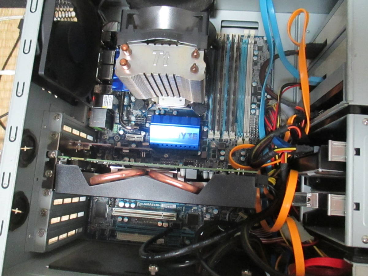 Antecケース自作PC★マザGIGABYTE GA-58A-UD3R/CPU i7-920 2.67GHz/HDD320GB+1.0TB/メモリ8GB/NVIDIA GeForce GTX460/Windows10 Pro★