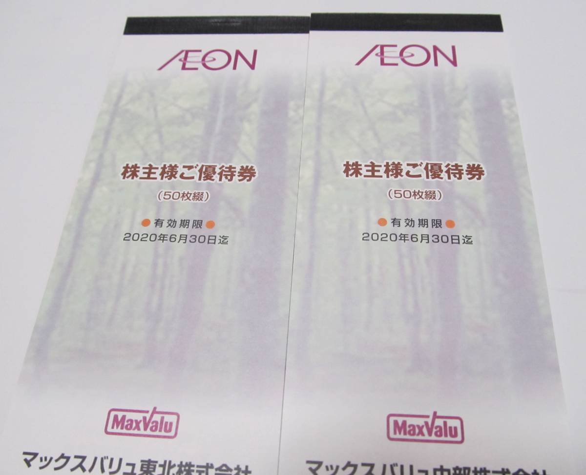 送料無料◆イオン 株主優待券 / 100円券×100枚 10000円分 / イオン・マックスバリュ / 有効期限：2020年06月30日_1