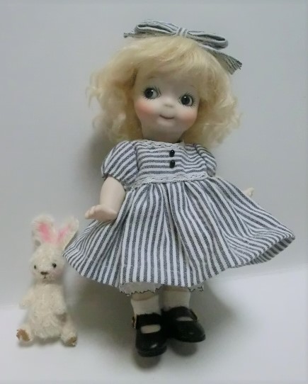 ★ちびくま工房　Noraちゃん（１８cm）と、ちびウサギ。