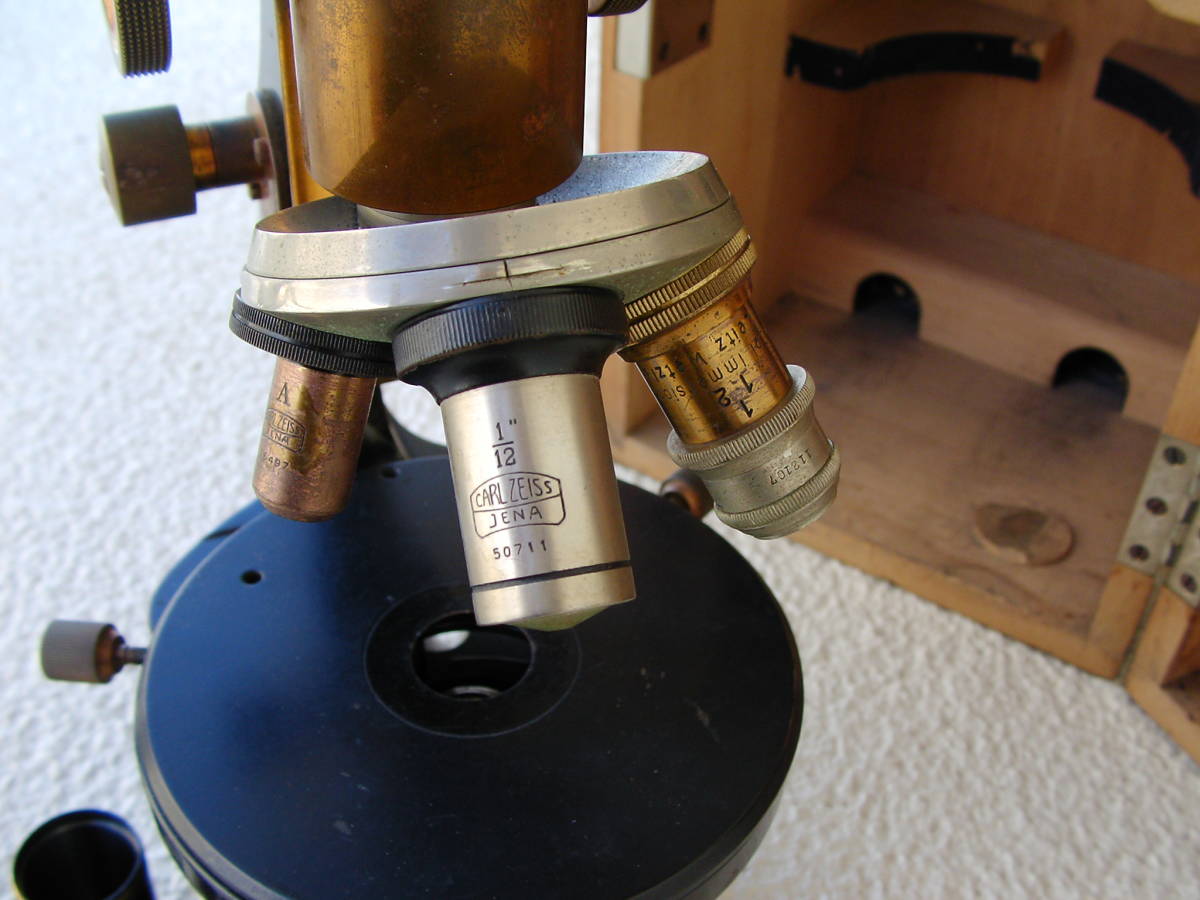 ○ アンティークCARL ZEISS JENA カール ツアイス イエナ 顕微鏡