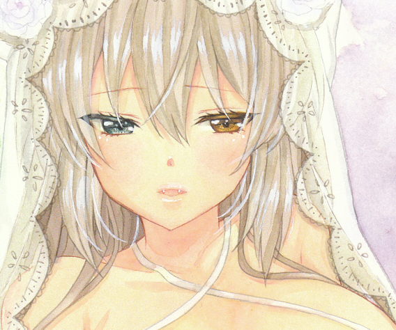 同人手描きイラスト オリジナル 女の子 獣耳 しっぽ 花嫁さん Wedding Dress 手描きイラスト 売買されたオークション情報 Yahooの商品情報をアーカイブ公開 オークファン Aucfan Com