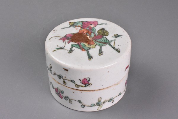 海粉彩茶壺 花鳥文 時代 骨董品 時代品 中国美術 海粉彩茶壺 花鳥