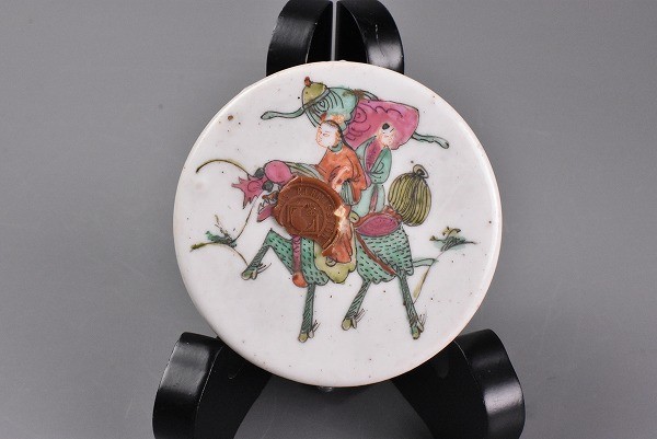 海粉彩茶壺 花鳥文 時代 骨董品 時代品 中国美術 海粉彩茶壺 花鳥