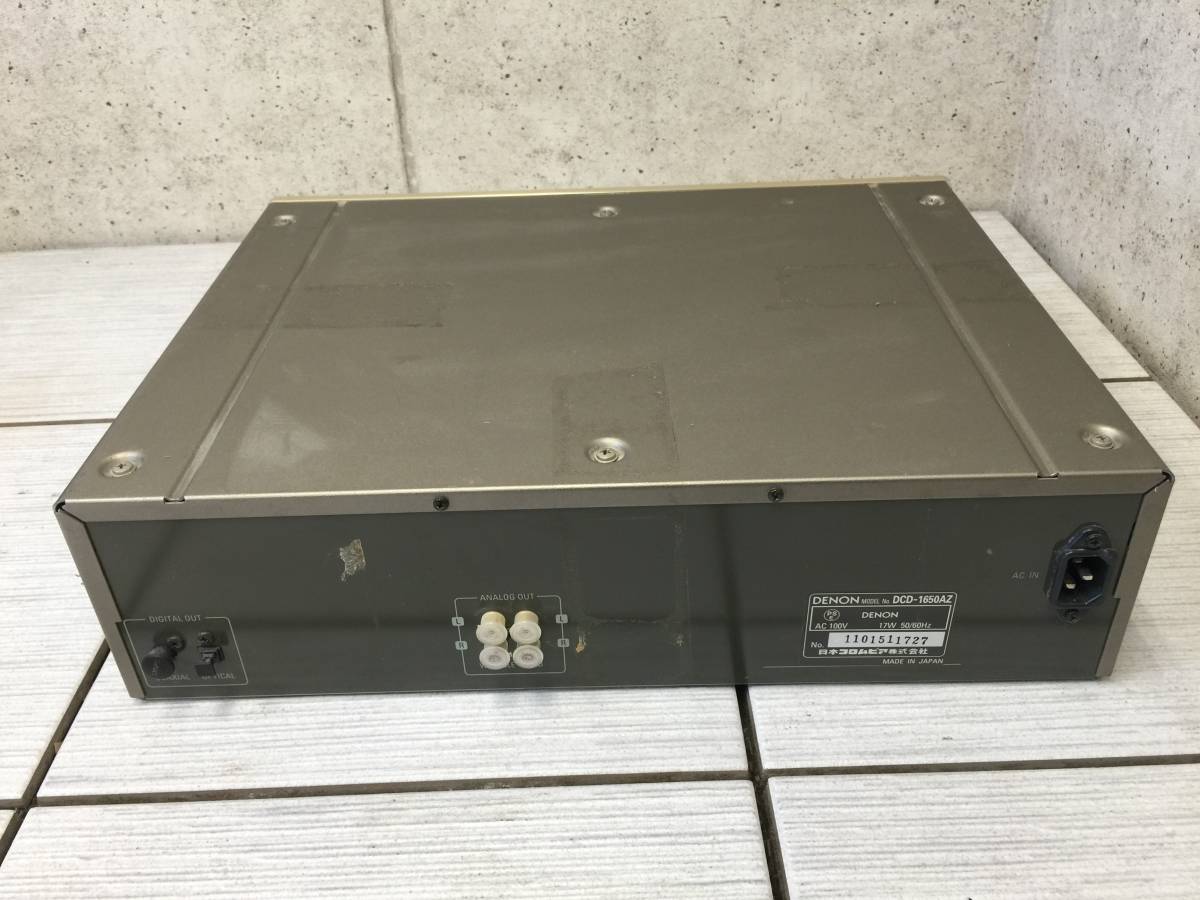 送料無料1円～】DENON CDプレーヤー デノン DCD-1650AZ オーディオ
