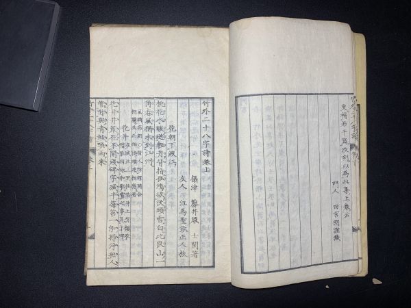 歴代名臣奏議 三十一巻 1冊 和本 唐本 漢籍 線装 漢詩 漢文 竹外二十八字詩」2冊揃 安政5年（1858）刊 漢詩
