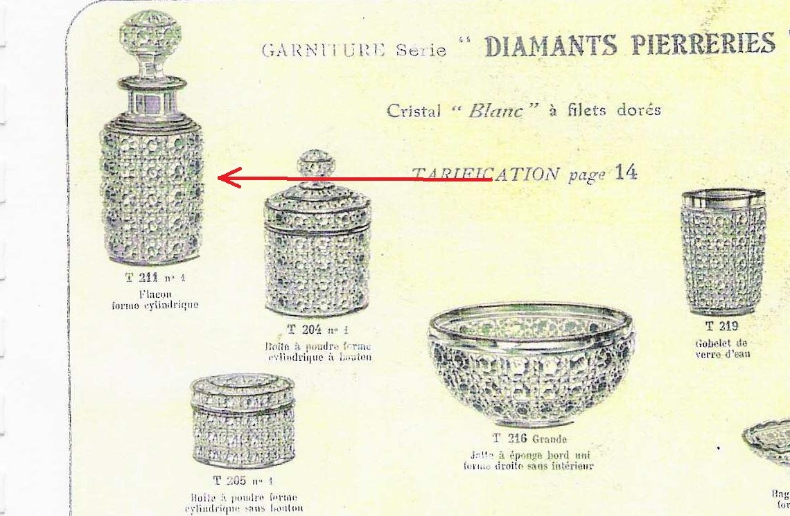 オールドバカラ（Baccarat：ダイヤモンドピエール香水瓶＜Diamants