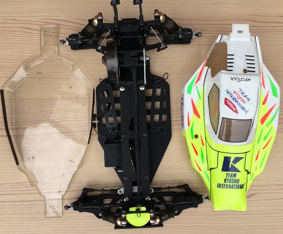 超レア当時物 京商 1/10 初代レーザーZX改 ZX-R風 ジャンク
