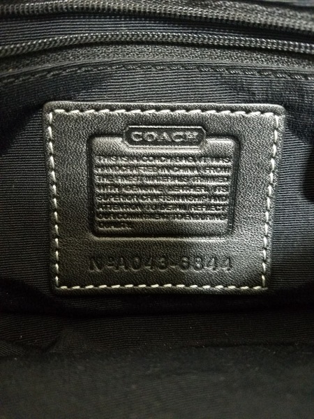 販促大王 コーチ COACH ショルダーバッグ 6844 シグネチャーミニフィールドバッグ ジャガード×レザー アイボリー×黒 バッグ