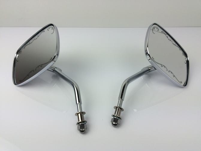 NOS ビンテージ 箱付き スーペリア レクタング ミラー スーペリア