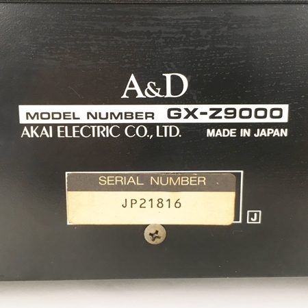A&D アカイ GX-Z9000カセットデッキ AKAI ジャンク A＆D GX-Z9000 カセットデッキ ジャンク AKAI/PIONEER アカイ