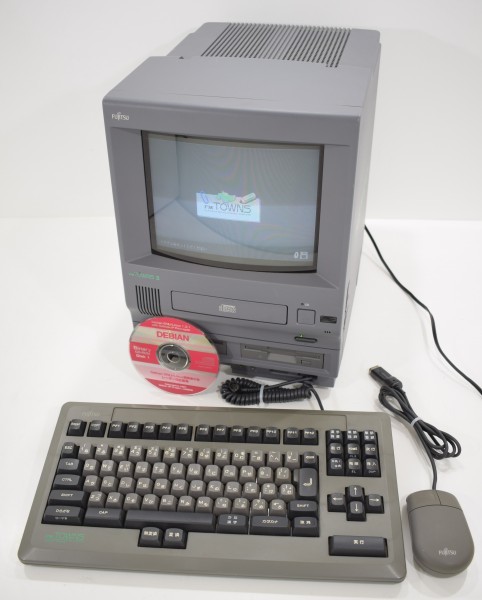 富士通 FUJITSU FM TOWNSII UX 20本体 キーボード マウスセット