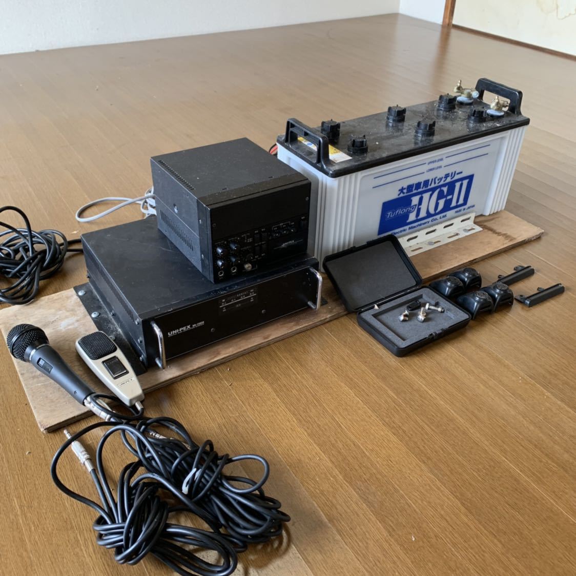 UNI-PEX ユニペックス 150W 車載スピーカー 車載アンプ 大型車 