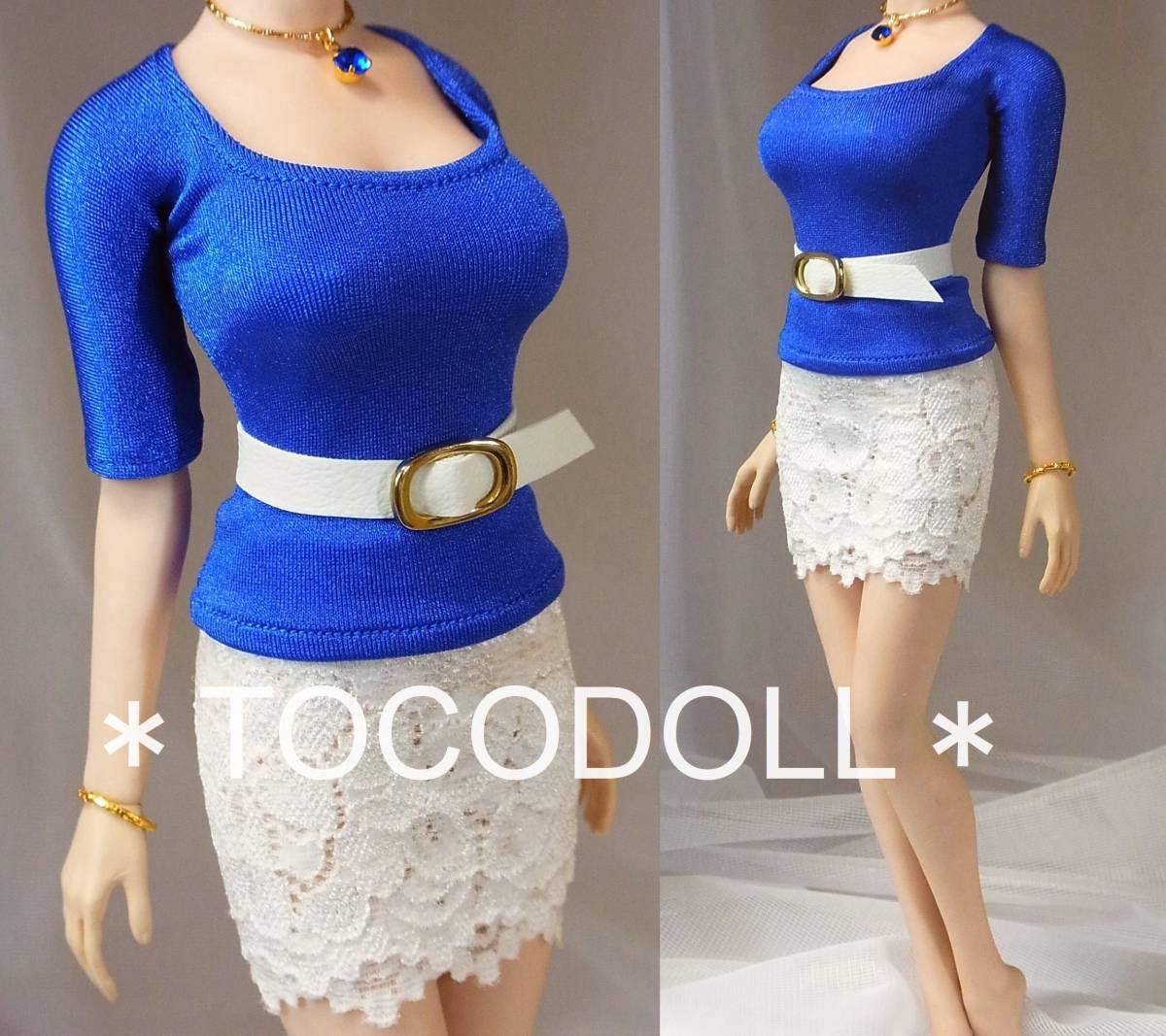 ＊tocodoll＊ Phicen/TBLeague S07C 用 タイトスタイル ロイヤルブルー ファイセン 送料無料