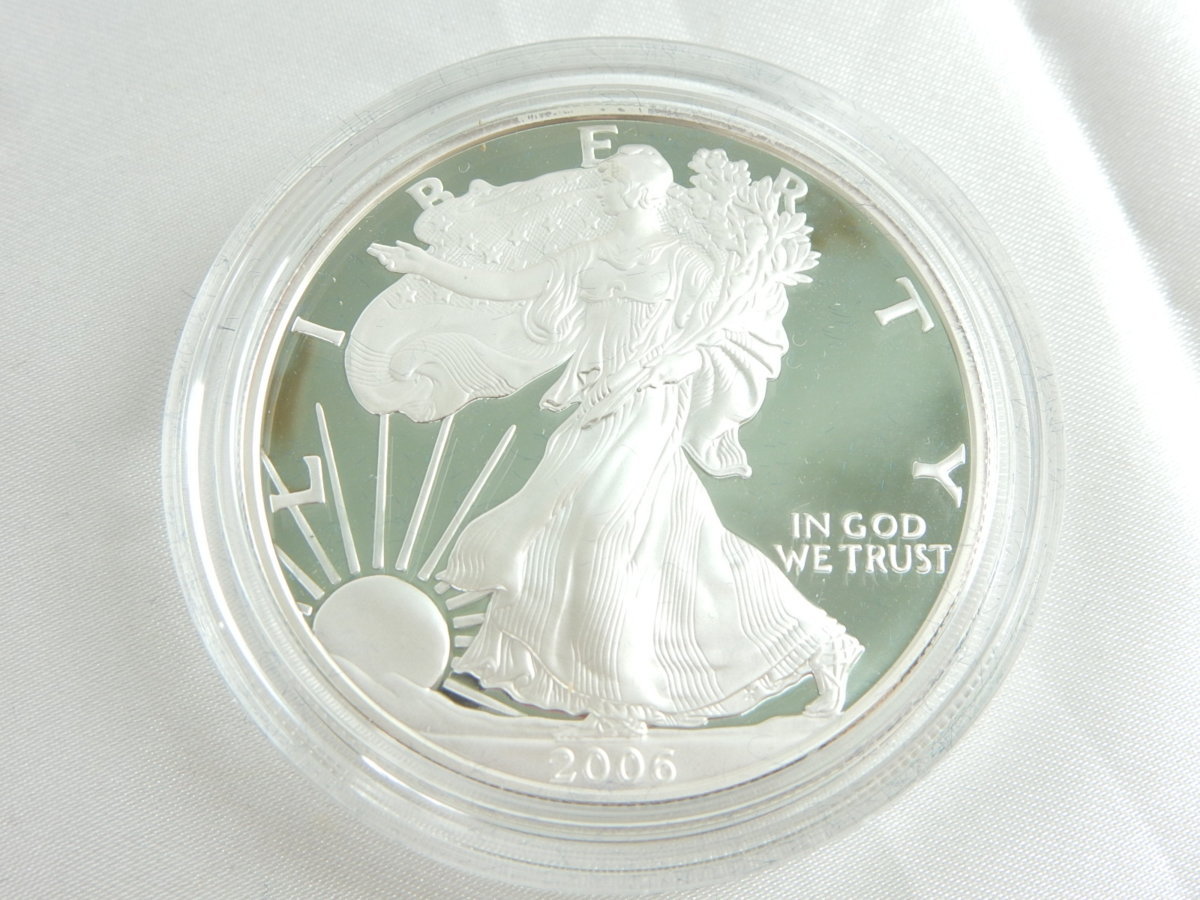 アメリカ ウォーキングリバティ 1ドルプルーフ銀貨 2001/2006/2007