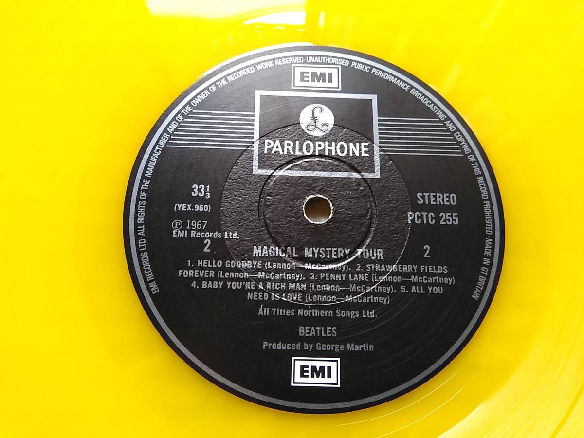 UK Magical Mystery Tour イエローワックス　ビートルズ HTM（ハリーモス）カット _2