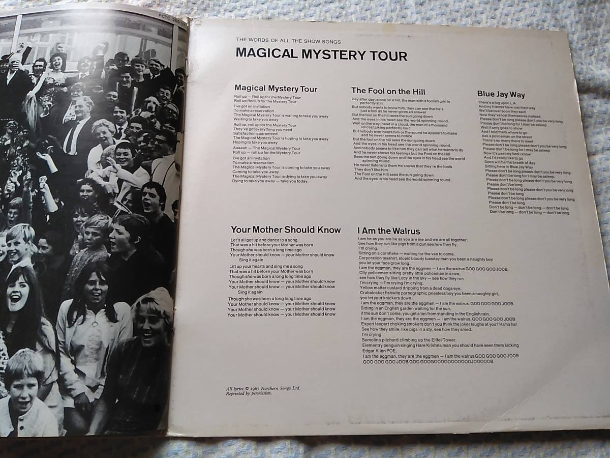 UK Magical Mystery Tour イエローワックス　ビートルズ HTM（ハリーモス）カット _9