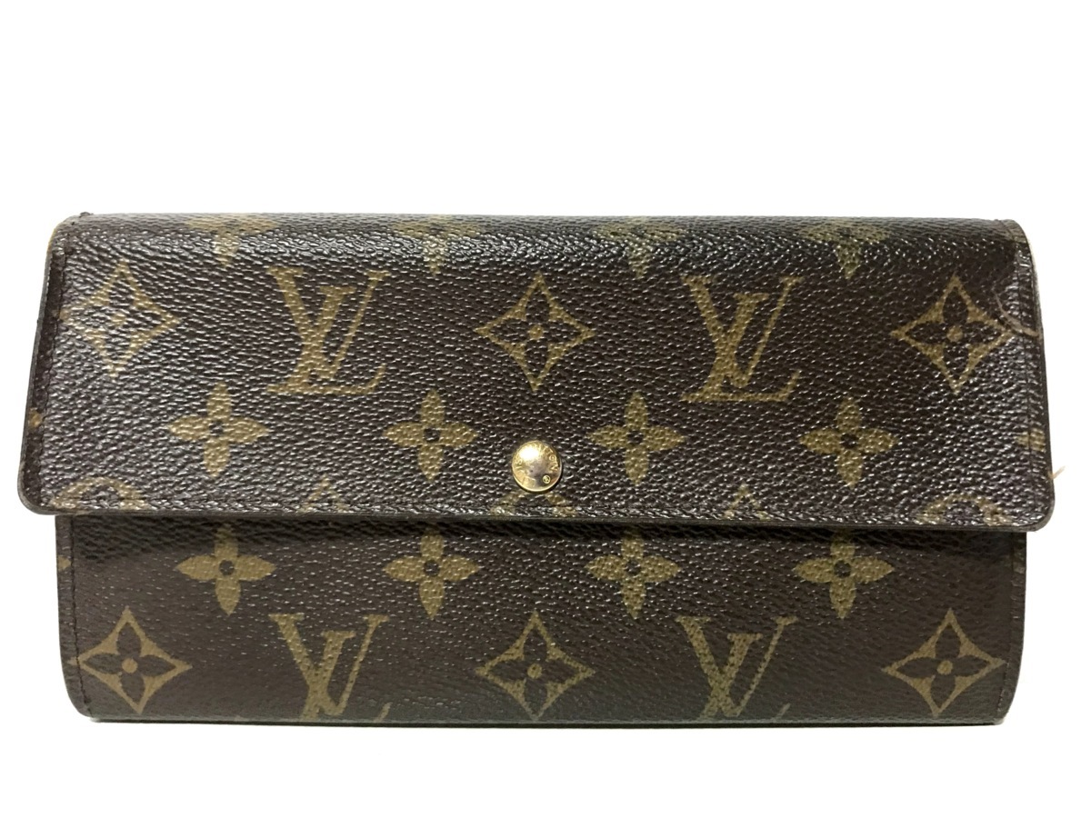 中古】LV ルイヴィトン モノグラム M61734 長財布 ウォレット サラ