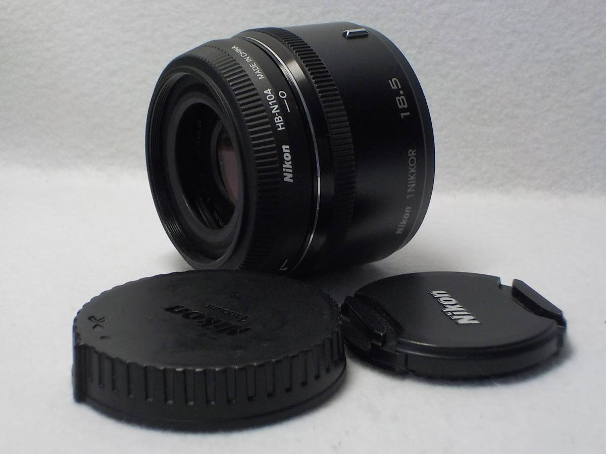 ニコン NIKON 1 NIKKOR 18.5mm f/1.8 NIKKOR 18.5mm 0 開放F値1.8の明るい単焦点レンズ「1 ホワイト 5mm