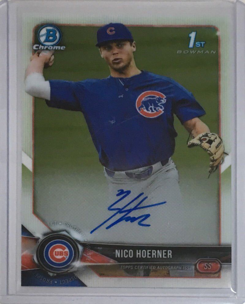 【低価，SALE】 2018 topps bowman draft chrome nico hoerner non refractor auto チーム内1位プロスペクト 1(Topps)｜売買されたオークション情報、yahooの商品情報をアーカイブ公開 - オークファン シングルカード