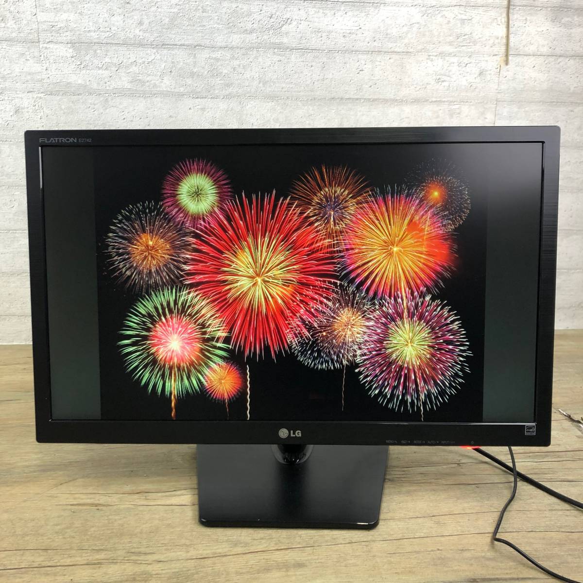 LG 27型ワイド液晶ディスプレイモニター LG E2742V-BN LED バック 