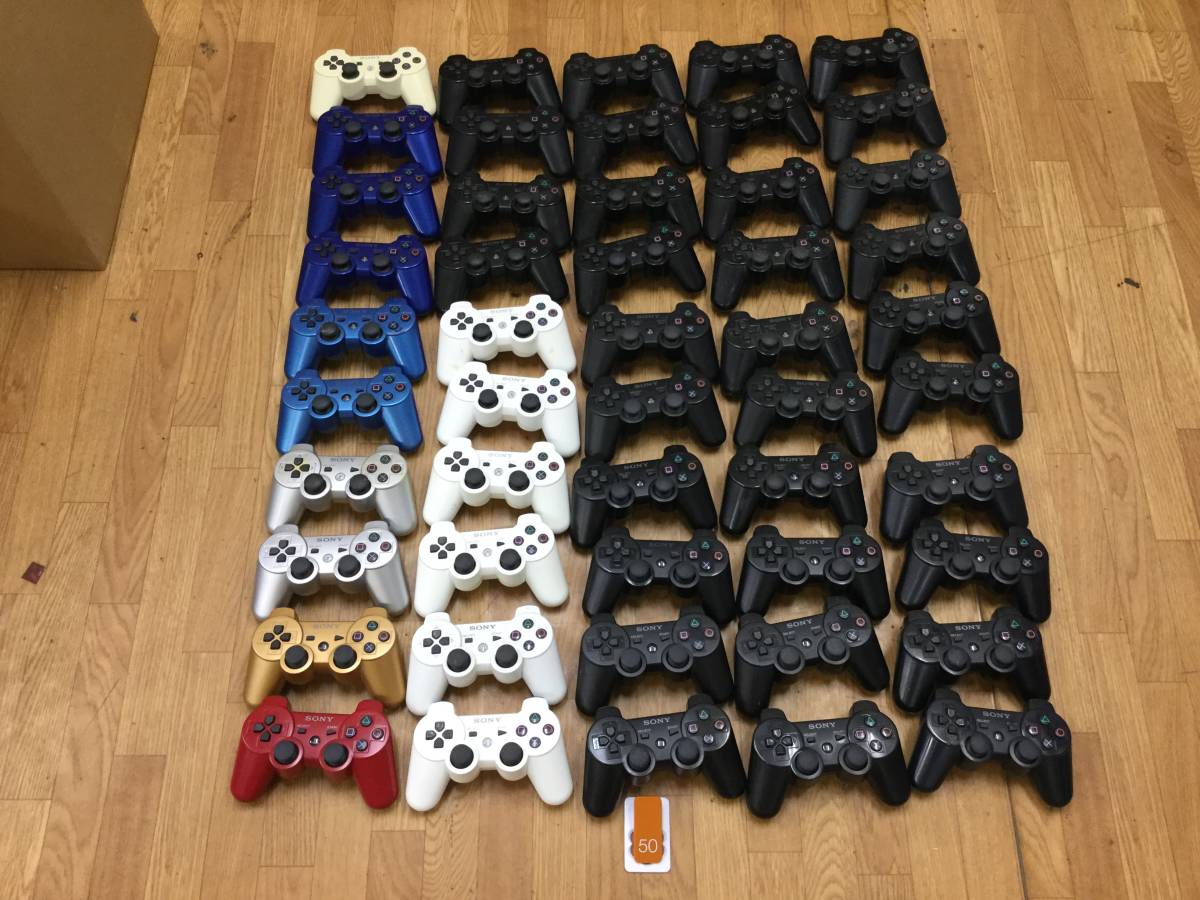 SジャンクPS3 DUALSHOCKコントローラー50個 0207-145 S【ジャンク