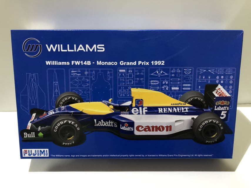 未組立 フジミ 1/20 ウイリアムズ ルノー FW14B タバコデカール付き 1 