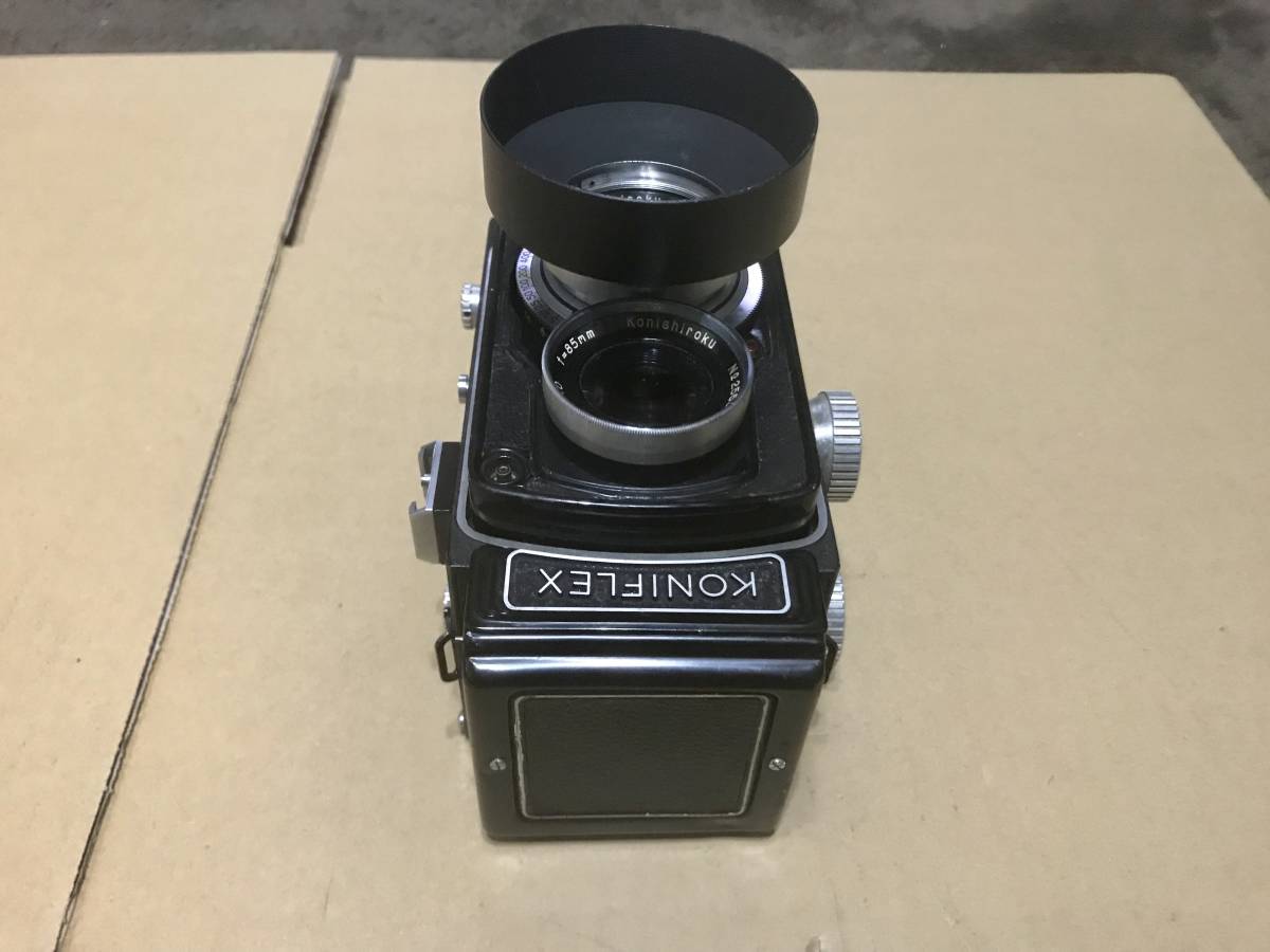 ☆コニフレックス 「KONIFLEX ヘキサノン85mm F3.5付」 レンズフード