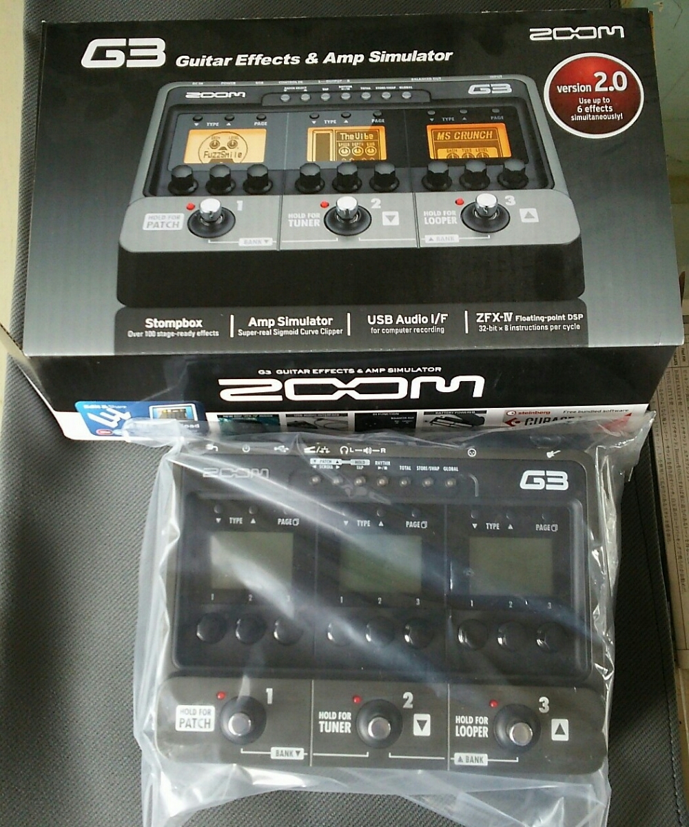 ZOOM G3 Version:2.0 G3 ZOOM Guitar Effect : 2.0⁄035264⁄Bランク⁄62