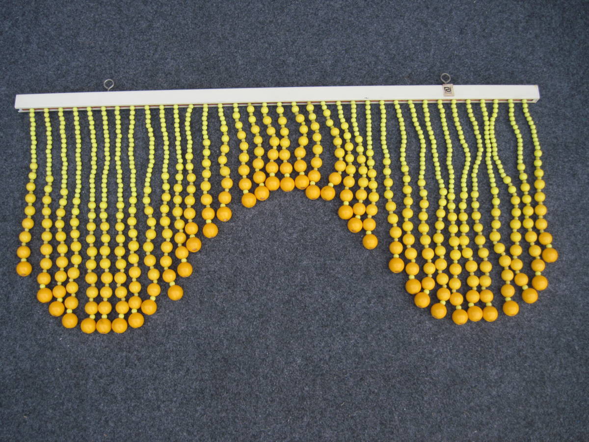 玉のれん 昭和レトロ インテリア 当時物 レトロポップ イエロー系 ROAM