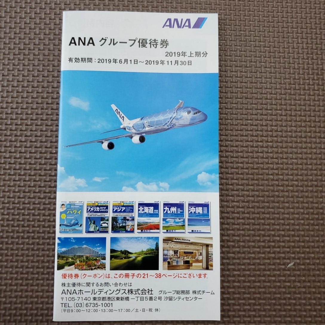 ANA株主優待券 1枚 有効期限2020年5月31日 【公式通販】