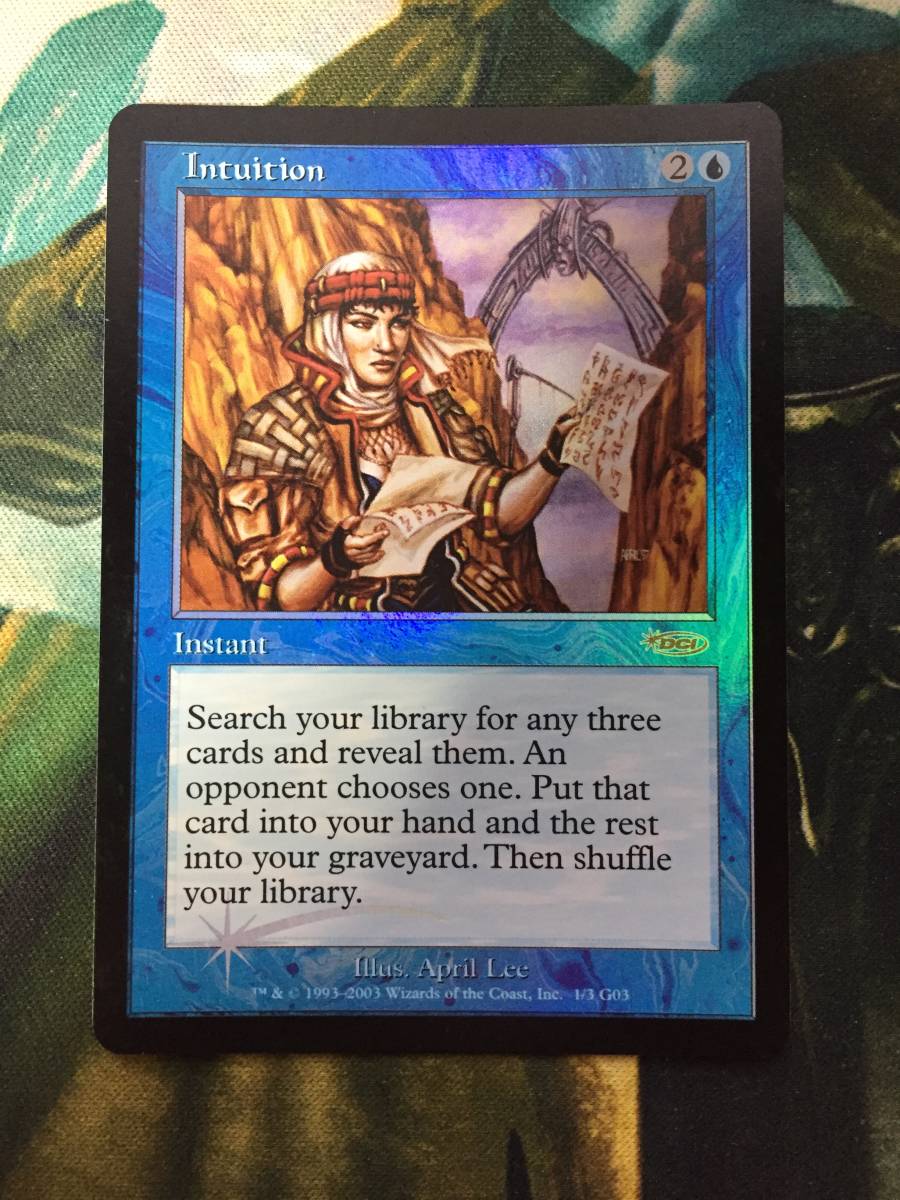 ジャッジ褒賞 直観/Intuition 1枚ま 英語 Foil(青)｜売買された