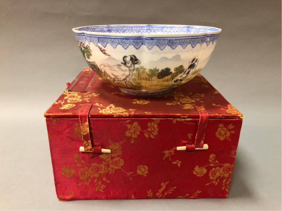 爆買い，高品質 中国/景徳鎮製/粉彩蛋殻磁 薄胎磁/輪花鉢/布箱入 K442(色絵磁器)｜売買されたオークション情報、yahooの商品情報をアーカイブ公開 - オークファン 骨董陶磁器一般
