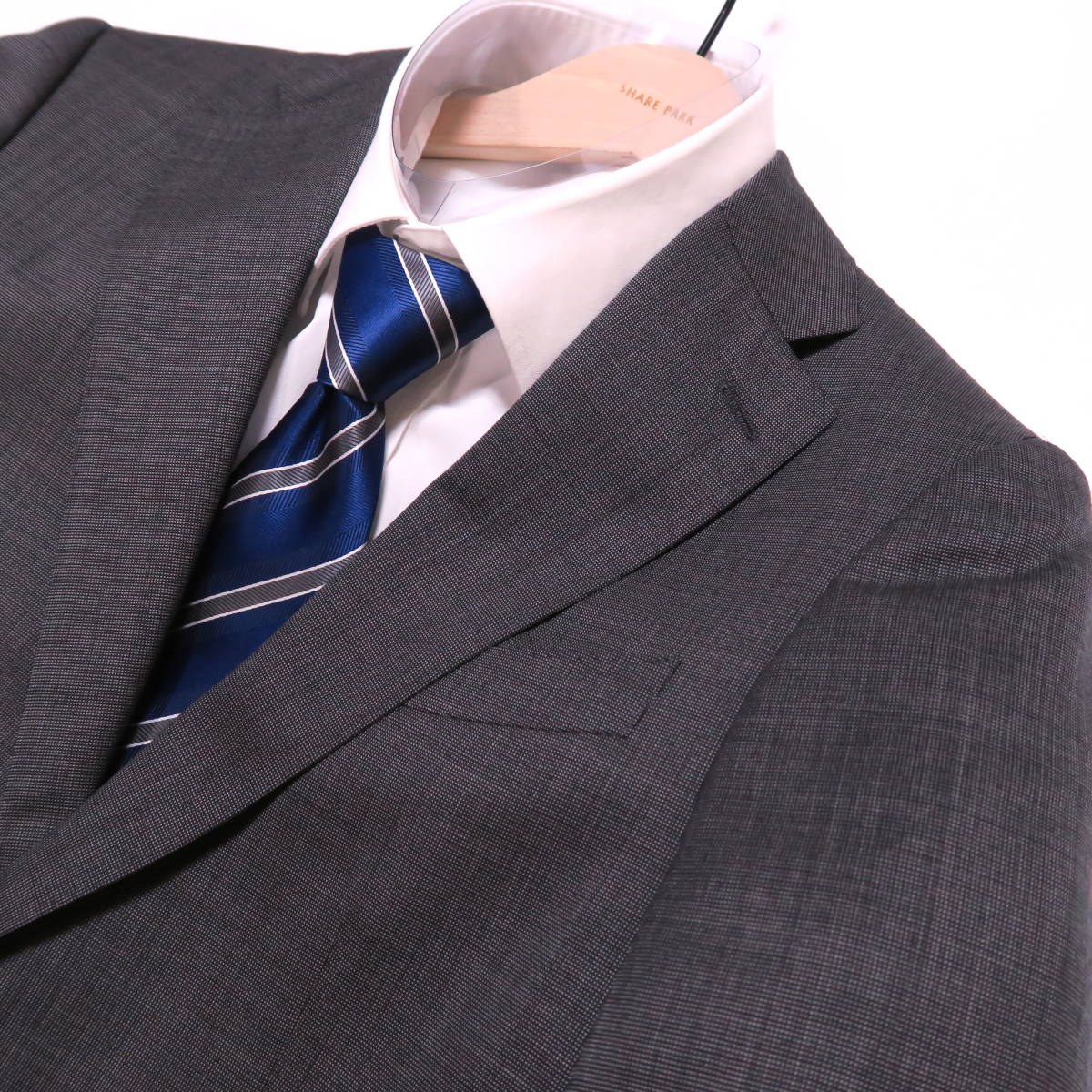 P017□秋冬 レナウン D'URBAN ダーバン 日本製 グレー色系ピンヘッド