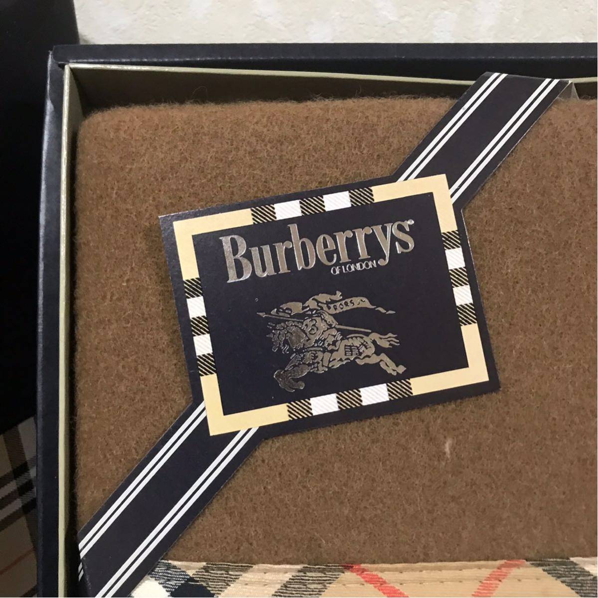 ☆未使用品☆ Burberrys バーバリー 純毛毛布 トラディション