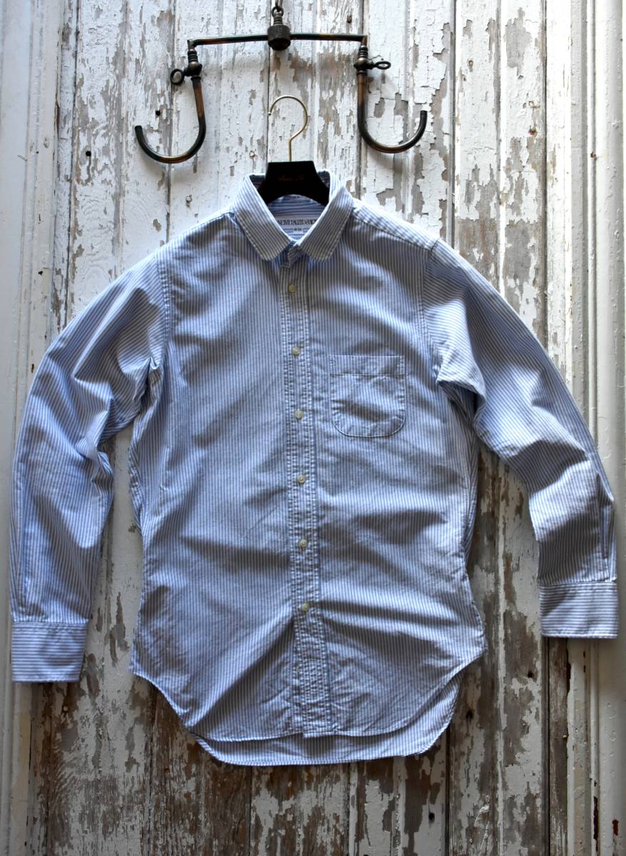 希少 良品 アメリカ製 USA INDIVIDUALIZED SHIRTS ラウンドカラー 長袖