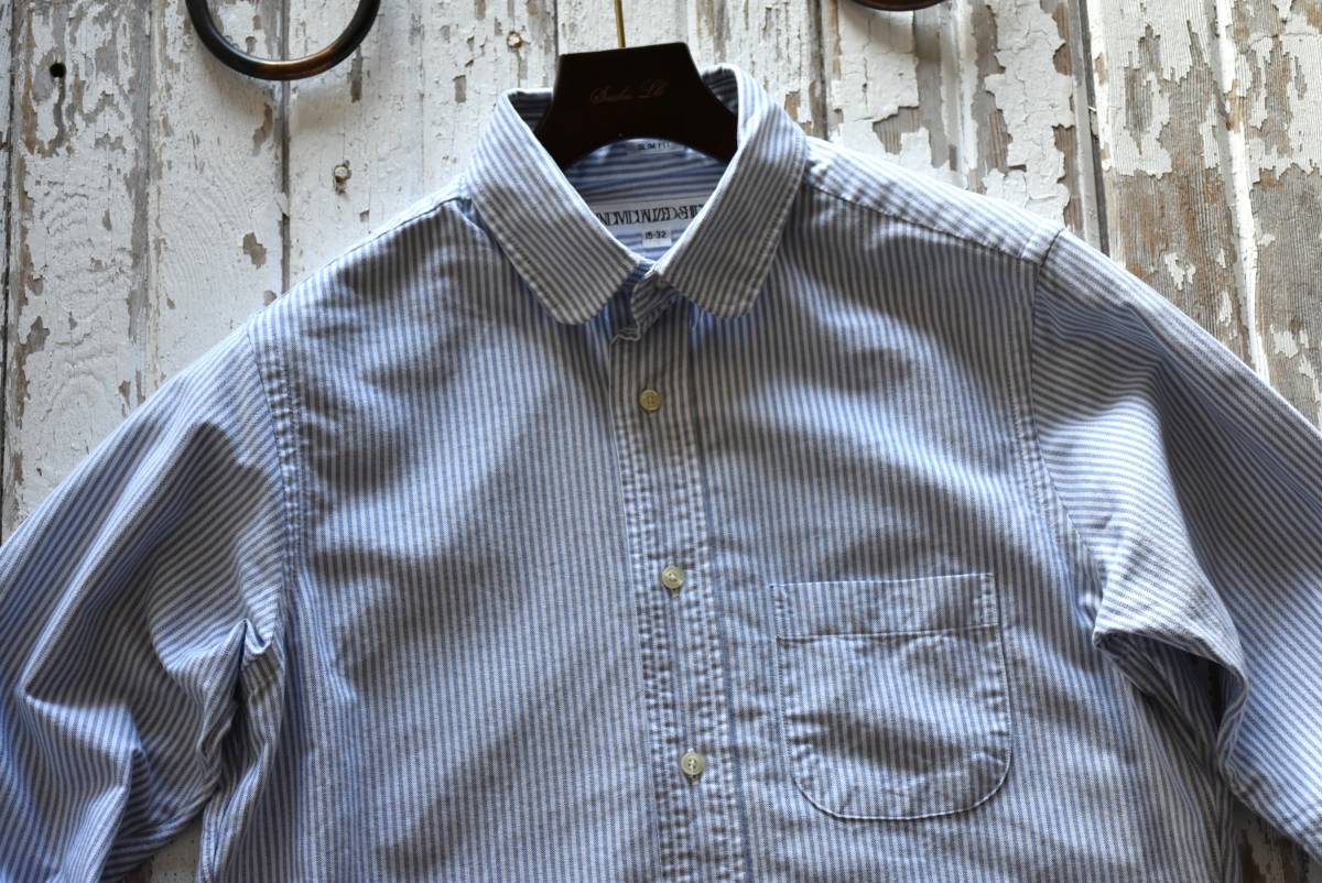希少 良品 アメリカ製 USA INDIVIDUALIZED SHIRTS ラウンドカラー 長袖